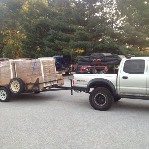 Hauling lights for work