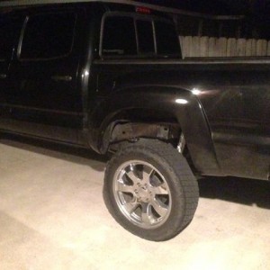 Thank god the stealth 6's go on tomorrow and front suspension. Got 5.5
