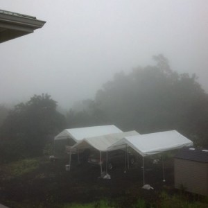 Tropical storm "Flossie"... fell apart but still rain
