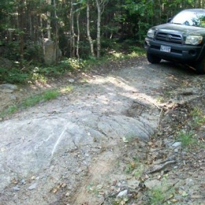 From earlier in the North Maine Woods. A nice rock scratch left by my buddy
