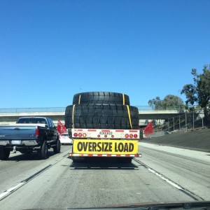 My new tires being delivered