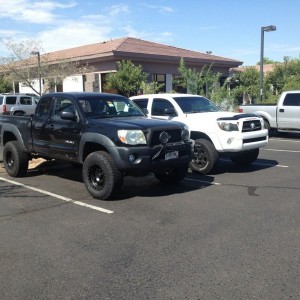 The guy in the white taco had the right idea...I came out of the gym and he
