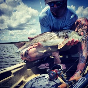 Low tide redfish action!