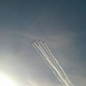 Fly over at the nationwide race