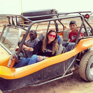 I took some locals down the race course.