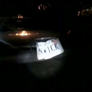 License Plate Vs. Traffic Cone