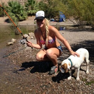 Not live but took my girl fishing with the pup
