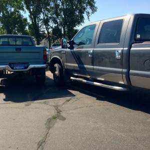 This guy pulled 1/4 into a spot and stopped over the line . . .