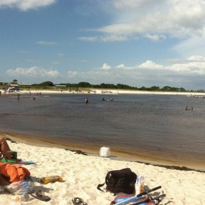Here is the whole lagoon he cleared out.