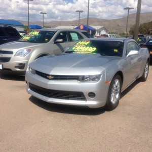 New body style Camaro. Goes away from the classic look too much IMO...