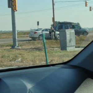 Saw this at an intersection today haha. Student driver accident.