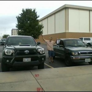 Stonewall and a new Yoto at Dad's work