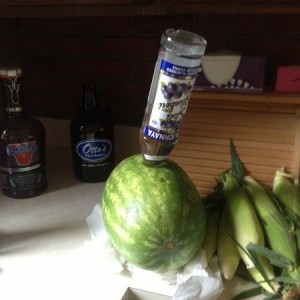That's a thirsty watermelon
