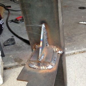 Triple pass for strength on 1" shackles.