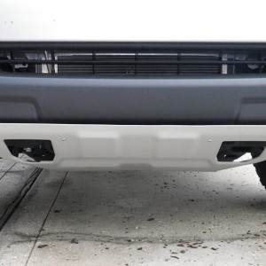 TRD Skid plate - Low angle closeup