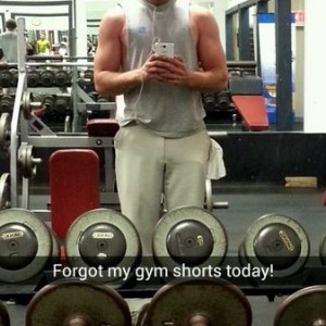 Forgot my gym shorts... #nogainz