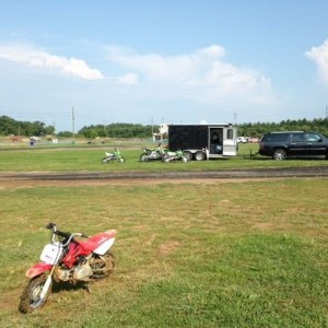 These people came to the track to park.