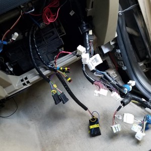 New wiring - Loom fully unplugs and can be removed with engine