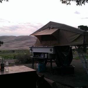 Camping a couple weeks ago.