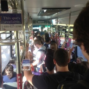 Too many people on the bus