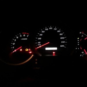 Black Cat Custom Gauge Face lit up1