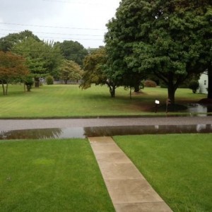 A lot of rain in just 15 minutes.
