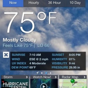 75 with 81% humidity? I feel like I need a shower as soon as I get out of h