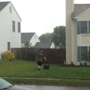 torrential downpour