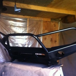 :woot: Looking good after 1.5 cans of satin black.