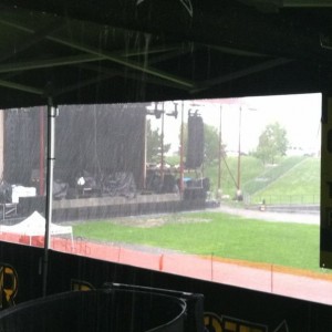 Then t started to hail