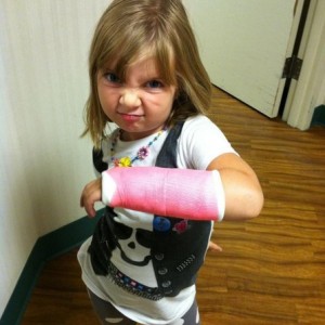 Daughter broke her wrist on the monkey bars on her first wk of kindergarten