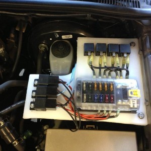 Fuse block and relay panel unwired