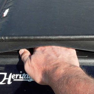 My hand fits under the cover