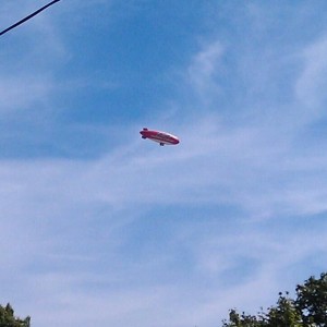 Budwiser blimp keeps doing nose dives.