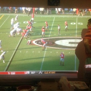 Perspective of the screen.