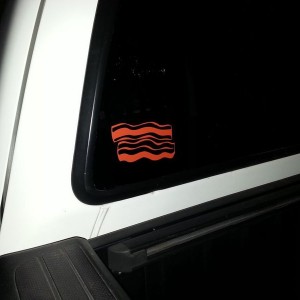 Added a couple strips of bacon today!