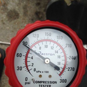 Supposed to be 202 psi. Looks like I succeeded in wrecking a Honda engine.