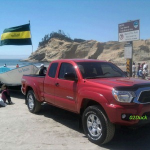 Double Ended Dory pulled by 2013 Tacoma