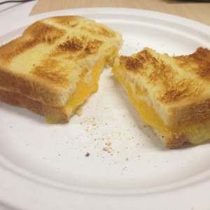Toaster grilled cheese... Epic work snack.