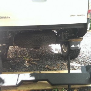 rear bumper install