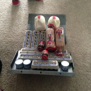 Skid plate grocery tray.