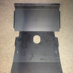 Fat. Steering rack coverage skid plate.