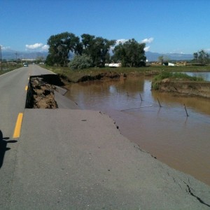 Here's the culvert it's trying to get though