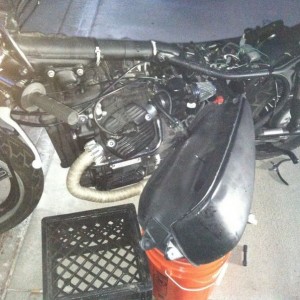 :( had to have a quick drain and take off fuel tank moment on its maiden vo