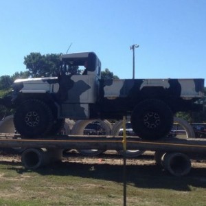 Cool old army truck.