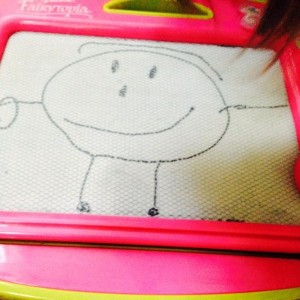 My 3 year old daughter told me she drew a picture of me... :)