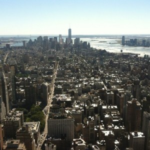 From the 86th floor of the Empire State Building.