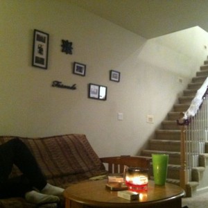 (Female) room mate is decorating. House actually looks and smells nice haha