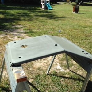Front skid primed.
