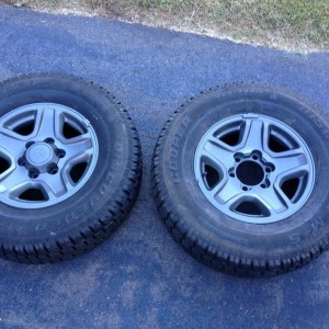 These should be fun to sell--3 3rd gen 4runner wheels with tires and one wi